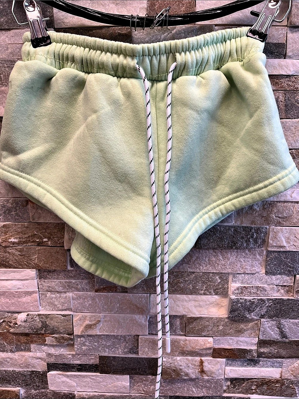 OQQ Athletic Shorts in Green Size Medium